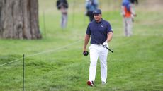 Bryson DeChambeau with a snapped driver